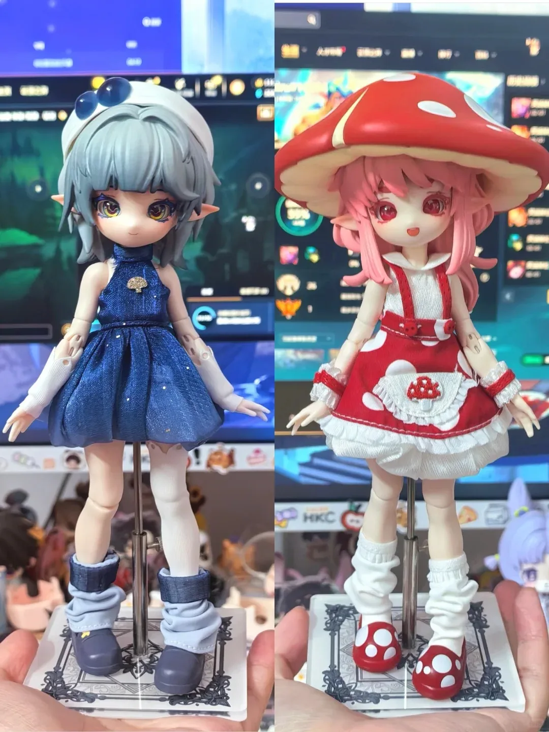 

New Arrival 1/12 Mushroom BJD Doll Mystery Box Collectible Model Figurine Desktop Decoration Lovely Gift For Fans