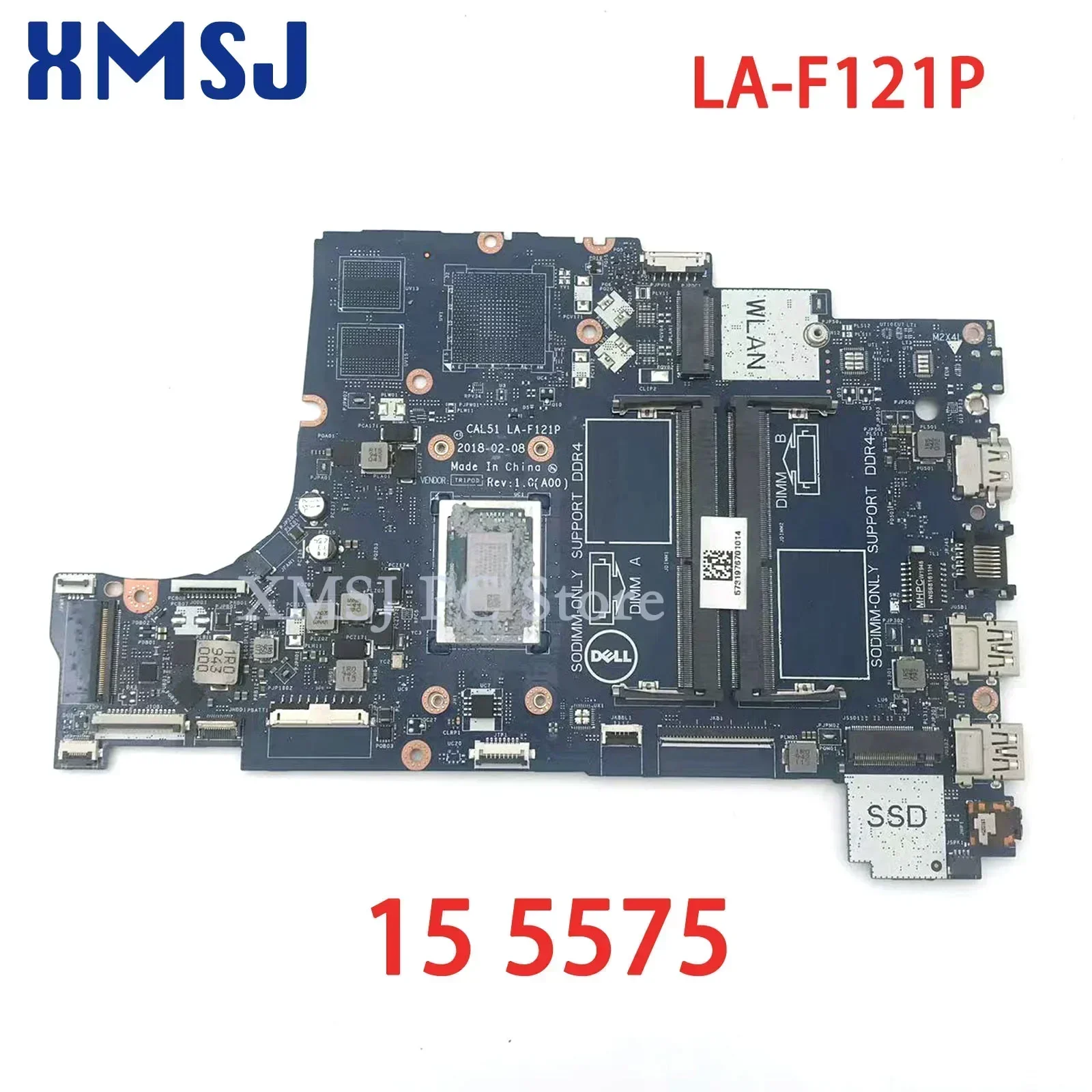 For DELL Inspiron 5575 5775 Notebook Mainboard LA-F121P CAL51 01N0P9 0PV8CV 0GMXP8 09XH0N 0R9NMC R3 R5 R7 Laptop Motherboard