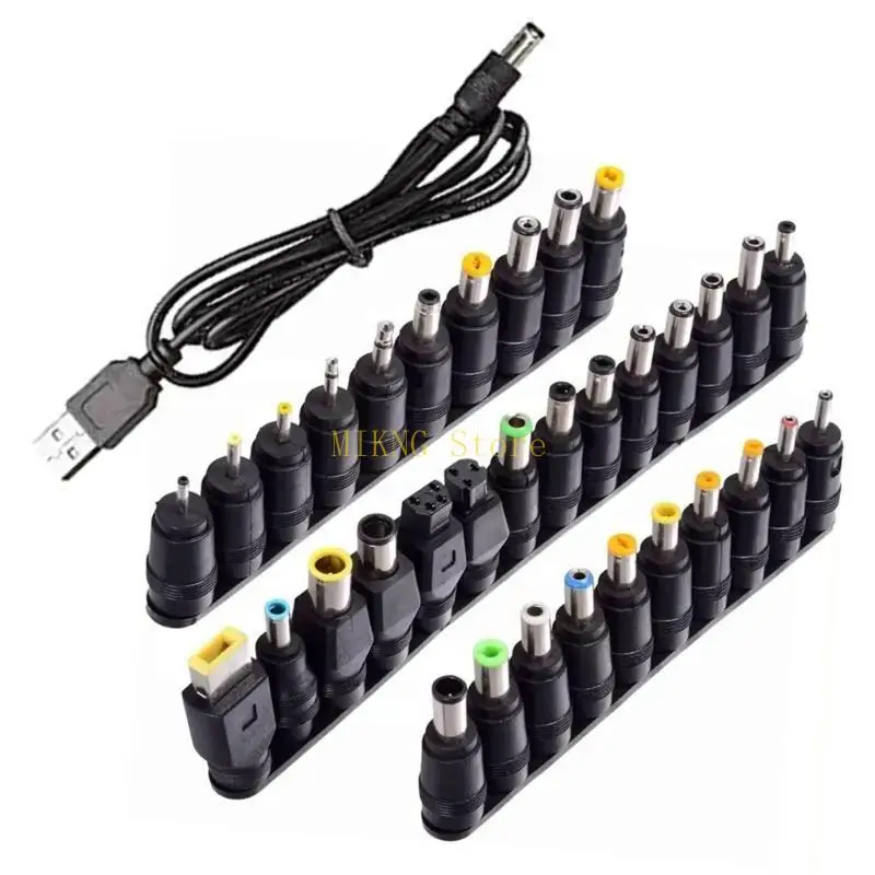 USB to DC5521 Adapter 5.5x2.1mm Female Sockets 34 Connectors for Laptop Tabs best sale