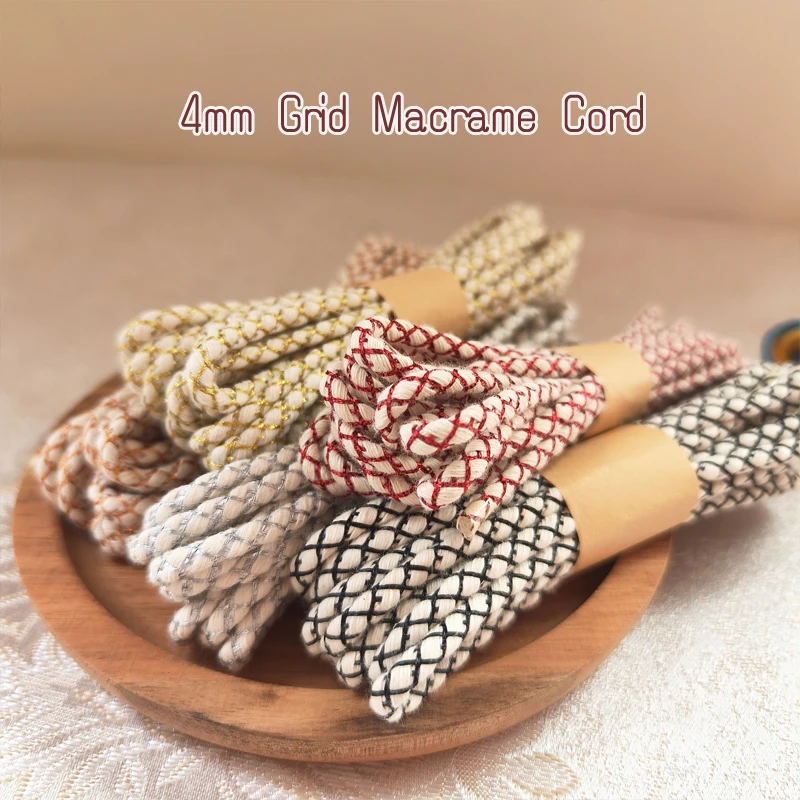 高品質のグリッドマクラメコード、4mm、スクラップバンドルパ - Macrame Cord Cotton のレビューと価格