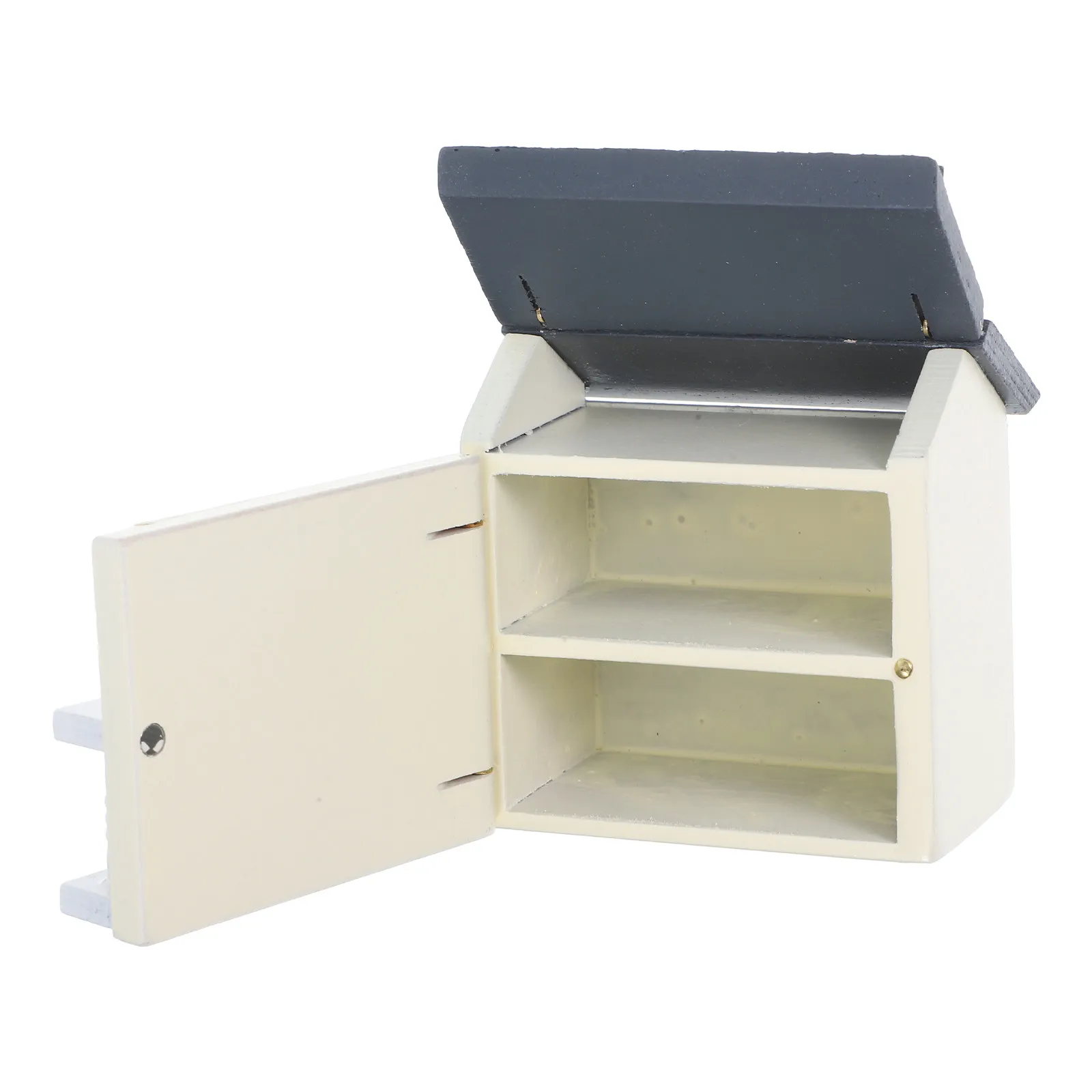 

Миниатюрный домик в масштабе 1:12, креативный деревянный мини-домик с гладкой полированной поверхностью, декор для гостиной, спальни, ванной комнаты, кукольный домик