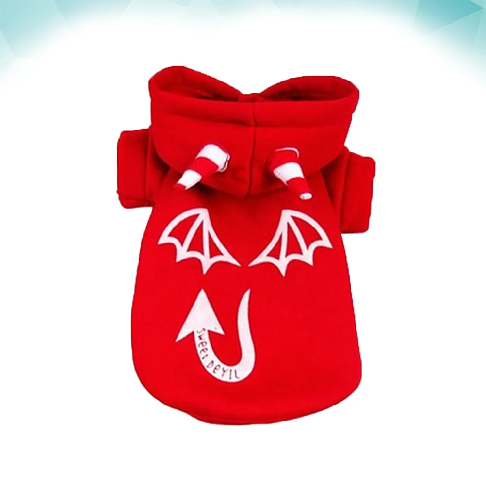 Funny Dog Hoodie Costumes for Halloween Jacket with Hat Sweatshirt Vampire Fancy Dress