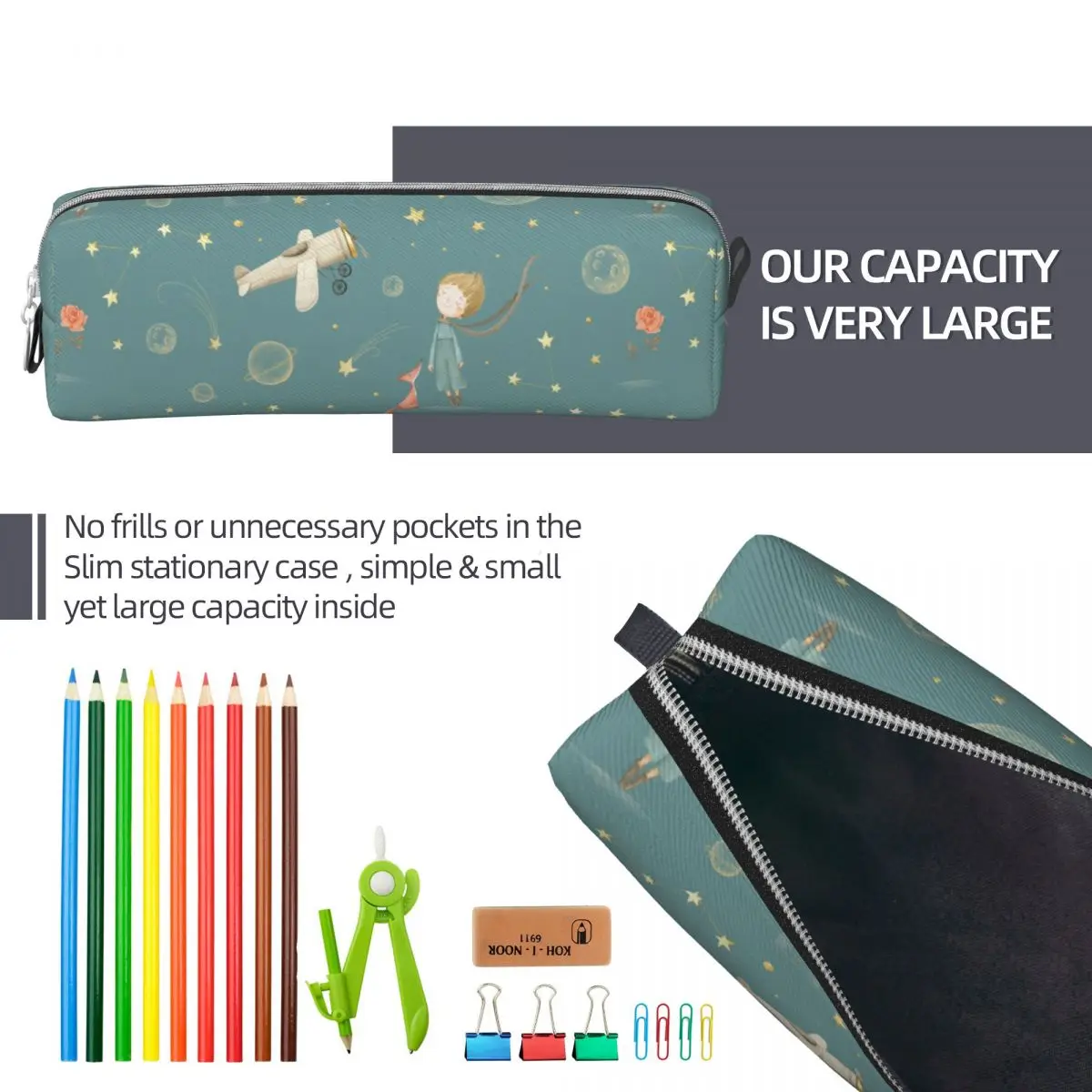 Cute The Little Prince Pencil Case Pencil Box Pen for Girls Boys Big Capacity Bags Students School Gifts Stationery