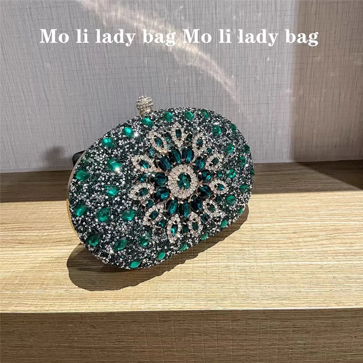 

Crystal Shiny Rhinestones Diamond Evening Bag Women Elegant Handbag Glitter Shell Case Wedding Party Clutch Purse Crossbody Bag