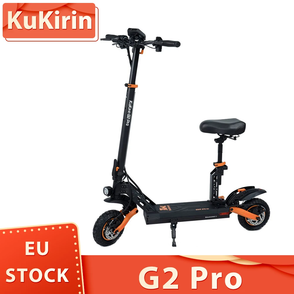 2024 Version KuKirin G2 Pro Folding Electric Scooter 9 Inch Tubeless Vacuum Tire 600W Motor 48V 15.6Ah Battery 58km Max Range