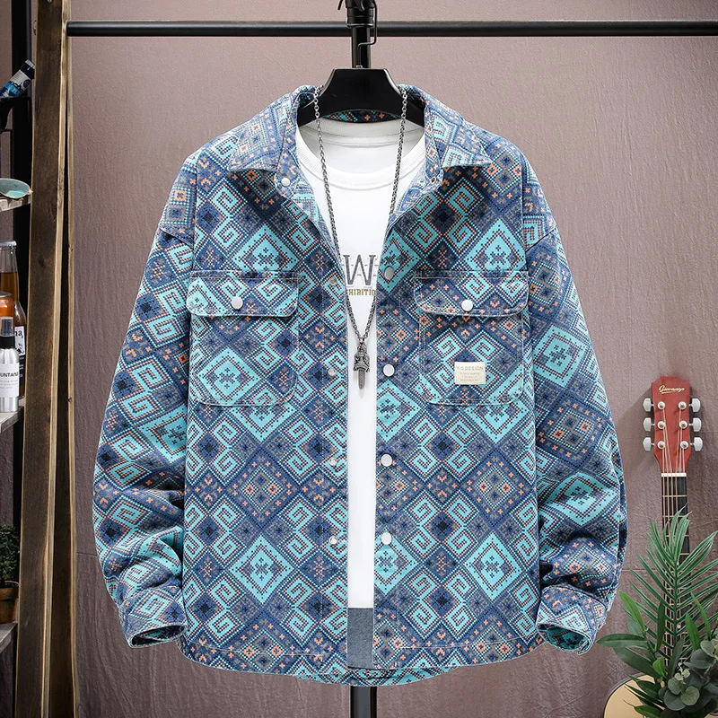 

Spring Autumn New Sle Youth Jeans Jaet Casual irt for Boys Loose Fit Antibacterial ort Sve Collar kets Outerwear