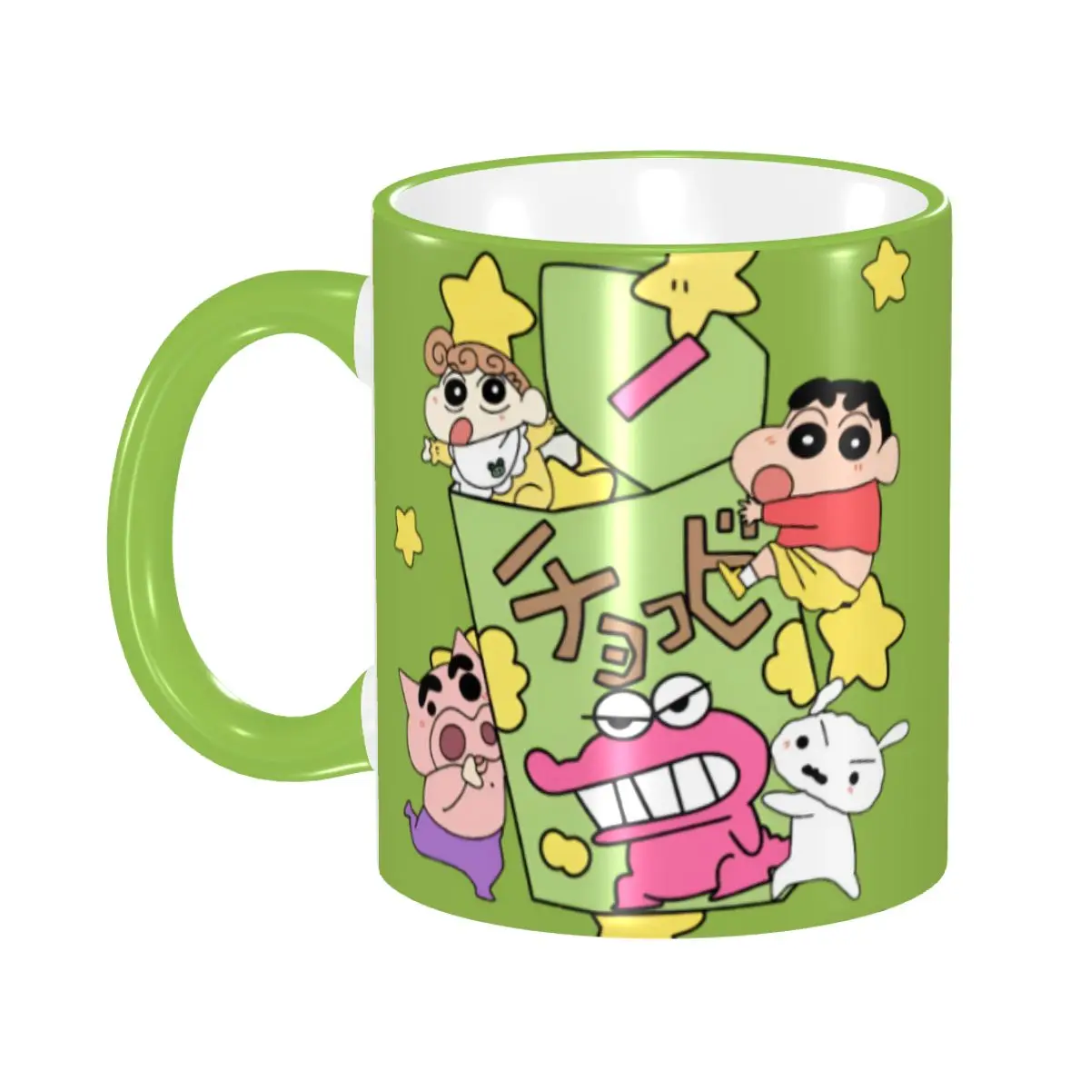 Tasse personnalisée Crayon Shin-chan DIY Japon Mignonne Bande Dessinée Amusante Céramique Thé Lait Café