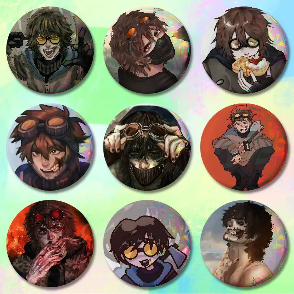 C-Creepypasta Ticci Toby HD Print Badges Pretty Round Display Brooches IP merchandise 32mm 58mm 75mm 44mm 25mm