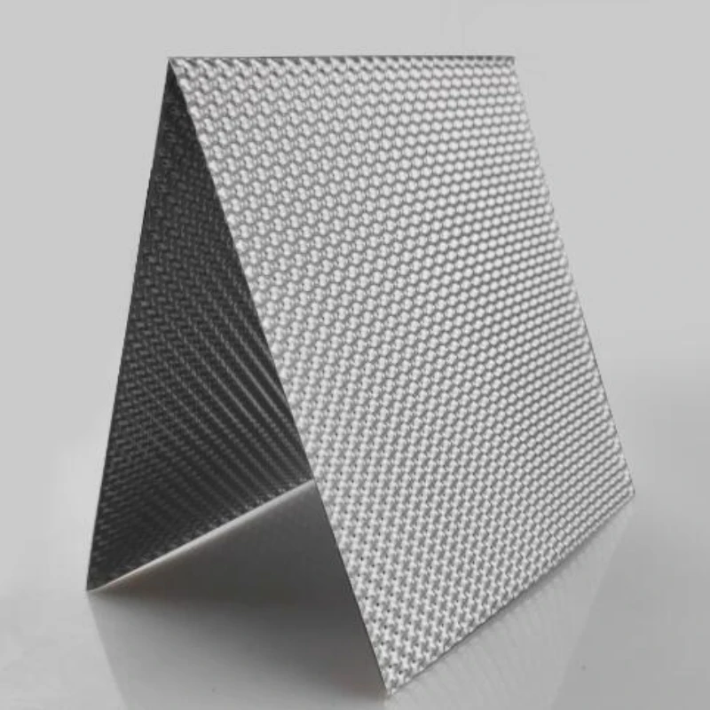 Half Spherical Embossed Aluminum Heat Shield Floor Pan Fuel Tank Auto  Exhaust Pipe Fire Protection Insulation Mat Material