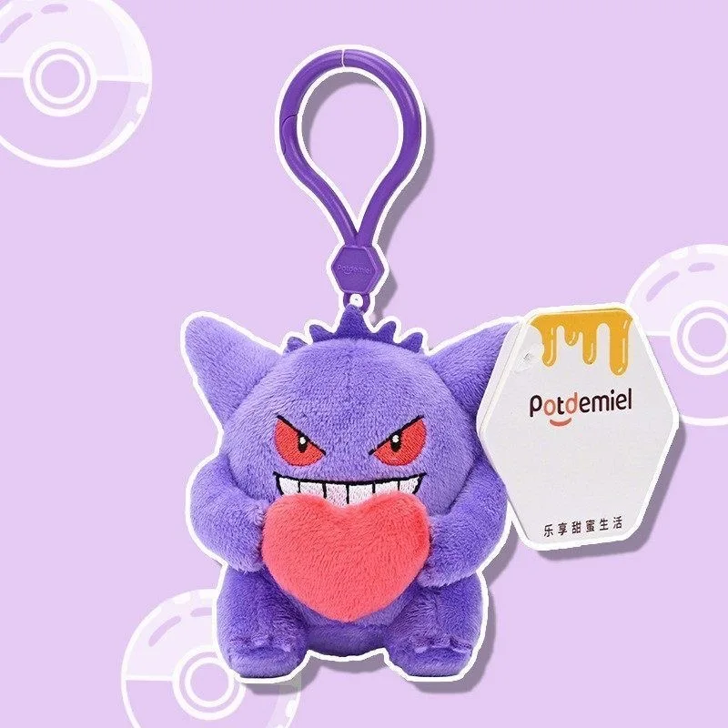 

Original Potdemiel PokéMon Pikachu Gengar Charmander Togepi Anime Plush Toy Keyring Backpack Pendant Doll Boy's Birthday Gift