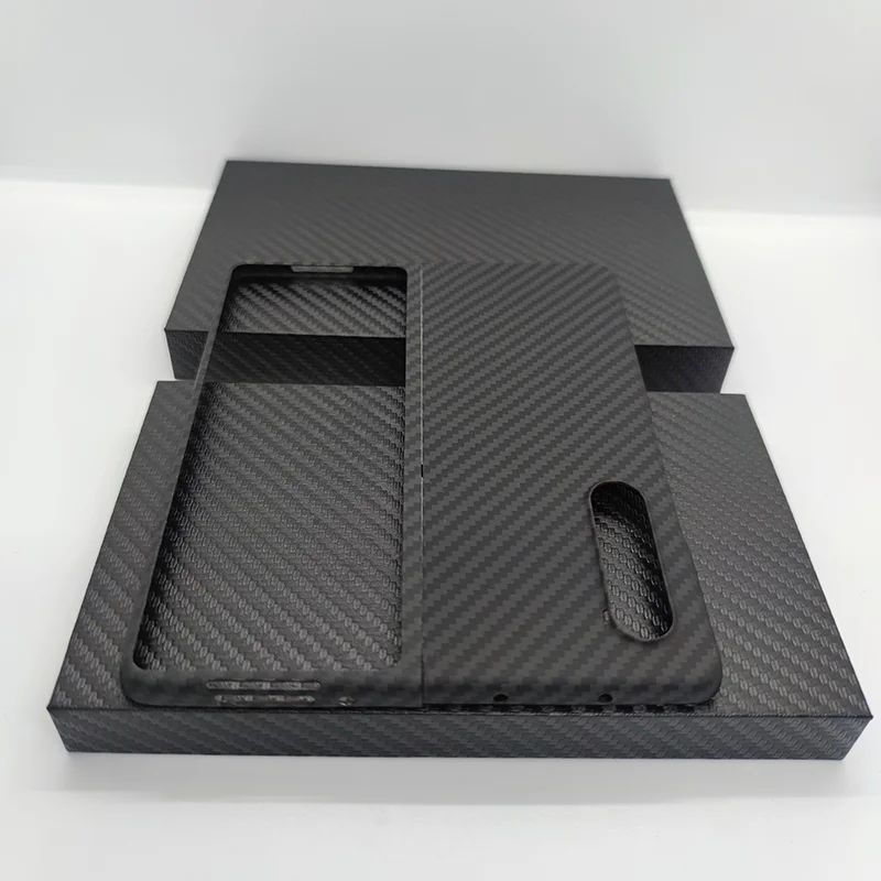 For Samsung Galaxy Z Fold 3  4 case Carbon fiber phone case Ultra Thin Real Carbon Case For Z Fold 4  3Aramid Fiber phone Cover