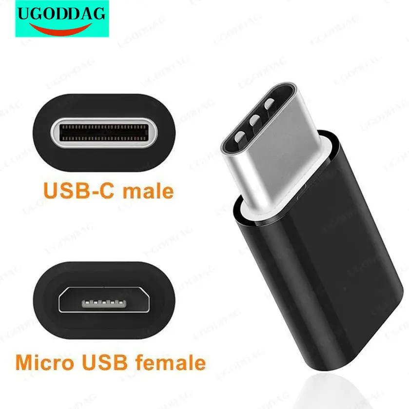 Universele Usb 3.1 Type-C Connector Naar Micro Usb Male Naar Vrouwelijke Converter Mini Draagbare USB-C Data Adapter Type C Apparaat Android