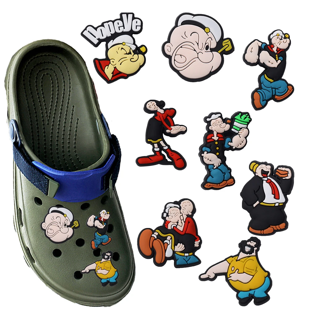 8-100pcs Hot Toys Cartoon Comedy Role Series PVC Shoe Charms Accessories DIY Detachable Waterproof PVC Shoe Decorations Gifts