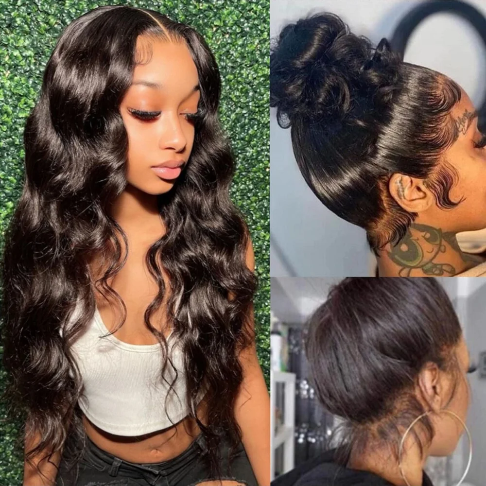 

200% Density 32 Inch 13x4 Lace Front Wigs Human Hair Pre Plucked Body Wave HD Lace Front Wigs Human Hair with Baby Hair Wigs