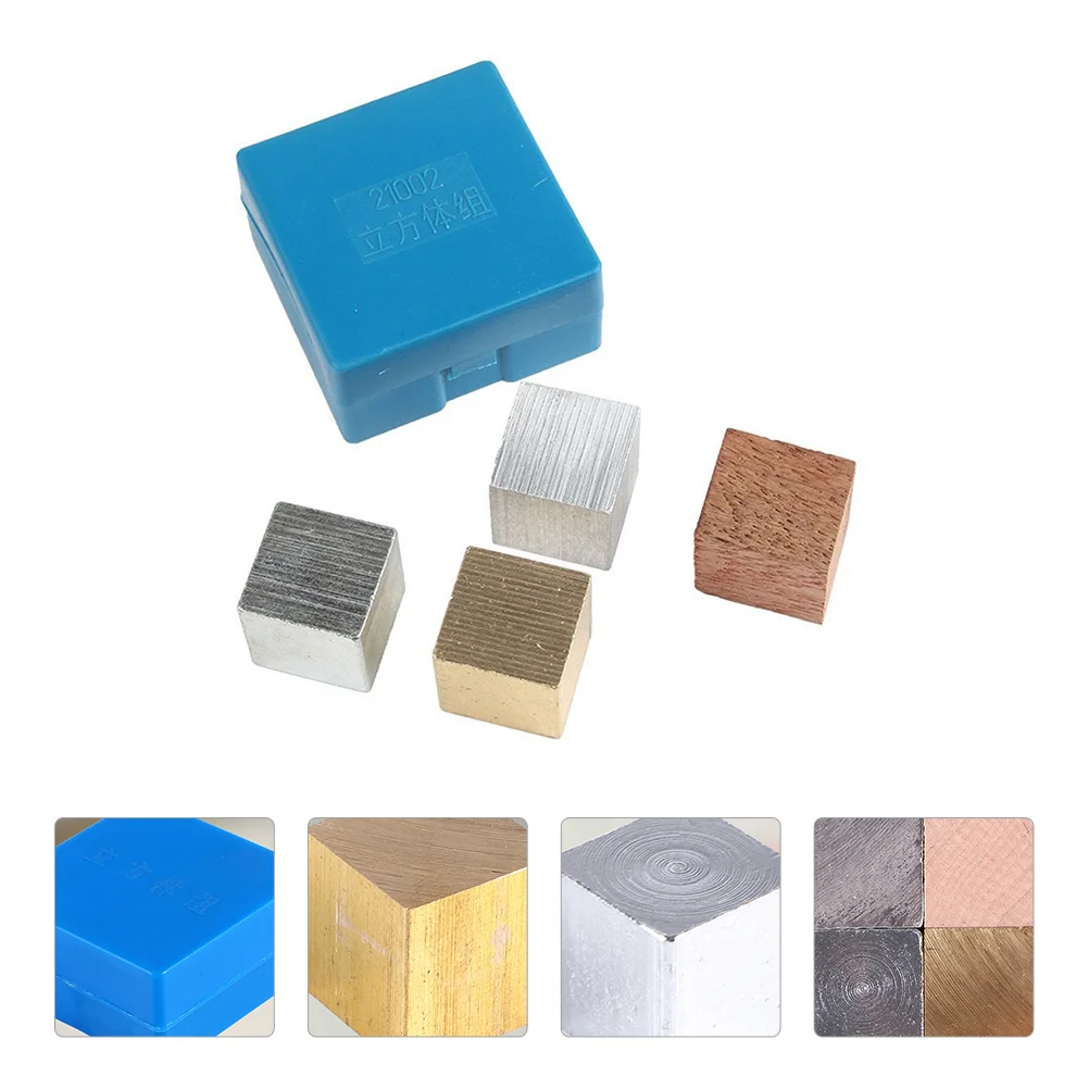 As ferramentas equipamento de densidade material bloco de alumínio cubo físico blocos de cobre brinquedo de ensino ciência criança