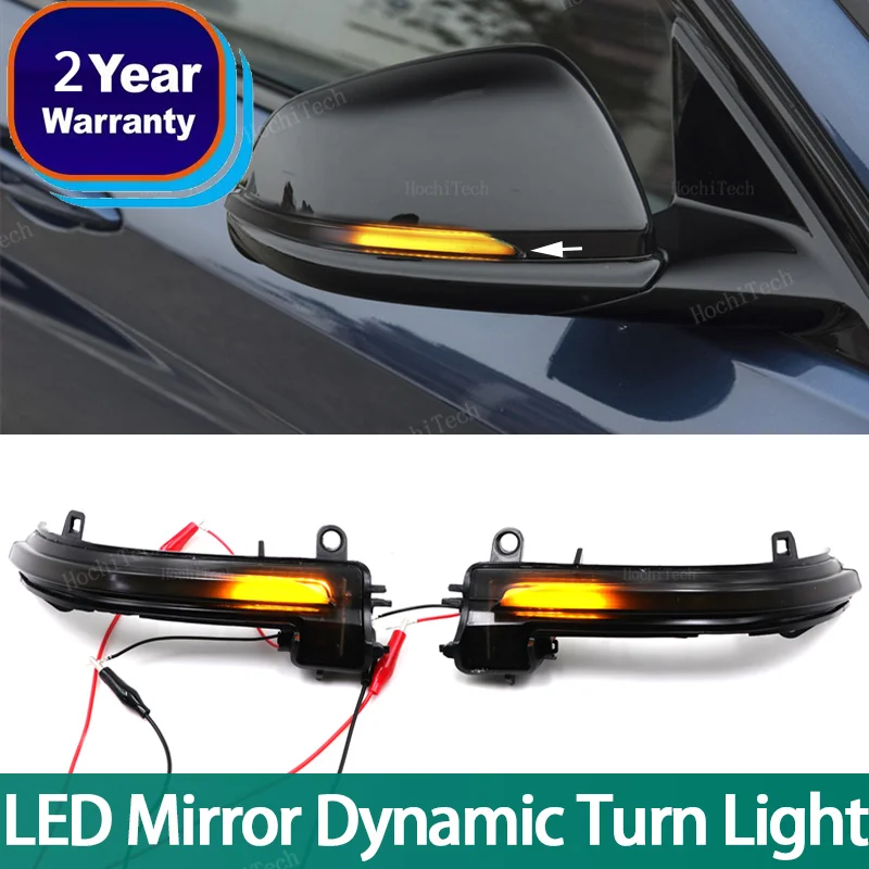 2pcs Flowing Mirror Dynamic LED Turn Signal Light Car Styling For BMW X1 F48 F49 X2 F39 F40 F45 F46