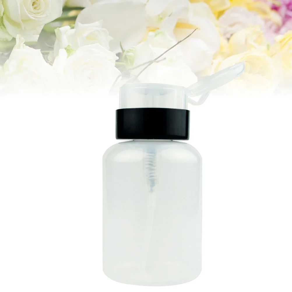 210ml 잠금식 네일 리무버 병 프레스 펌프 디스펜서 메이크업 리무버 토너 소분용 휴대용 위생 디자인