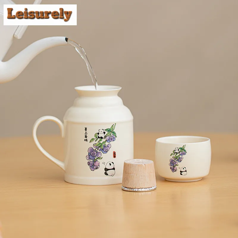 

500ml Chinese Warm Water Bottle Water Jug Anti-scald Water Kettle with Handle Hot and Cold Water Pitcher Drinkware Accessories