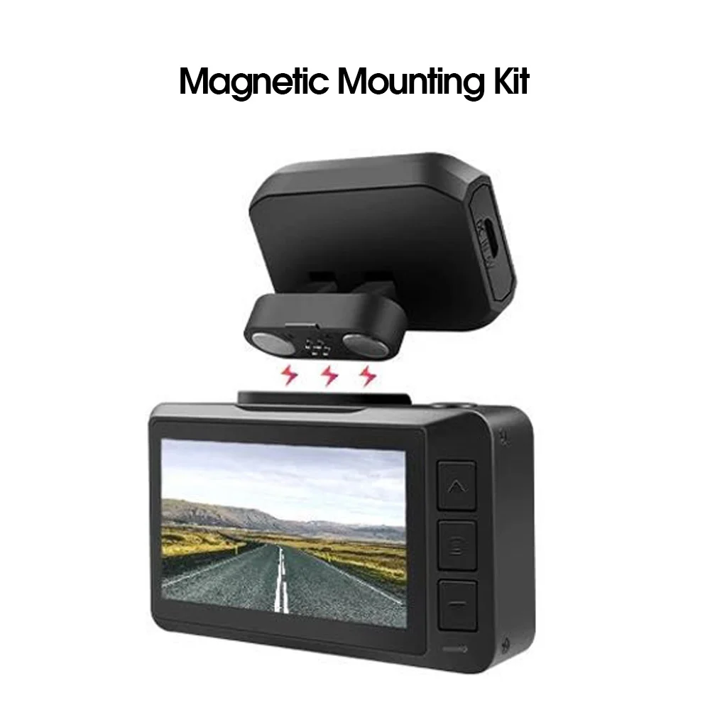 Car DVR Front And Rear Dash Cam 4K WiFi Video Recorder Camcorder 2 Inch Dash Camera Dashcam Magnetic Mounting Gps Gesture Photos