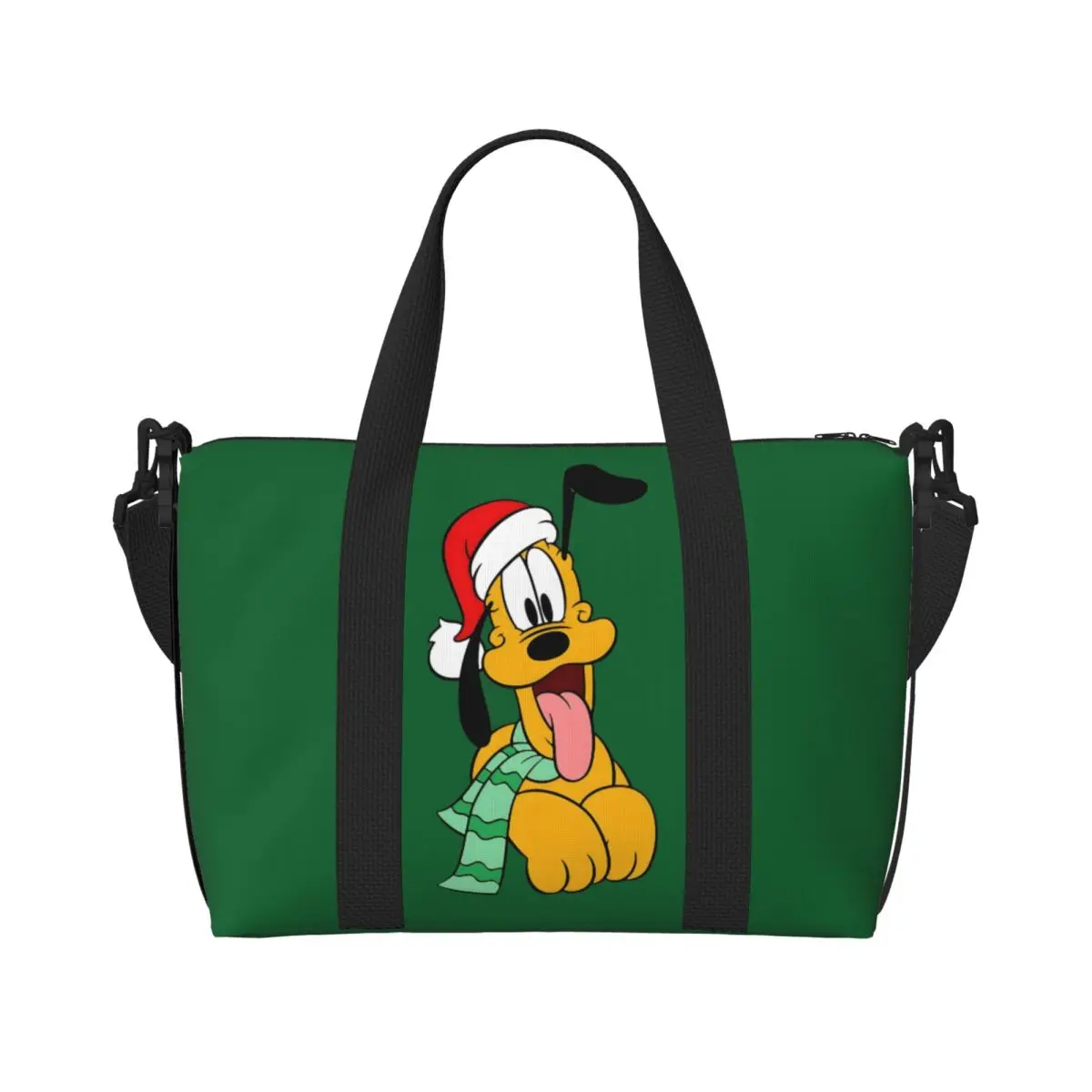 

Большая большая сумка-тоут Pluto на заказ, женская сумка-шоппер с рисунком собаки, пляжная дорожная сумка для спортзала