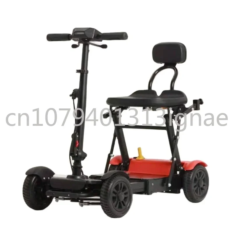 

foldable perfect 4 wheel electric folding mobility scooter convenient for elderly travel