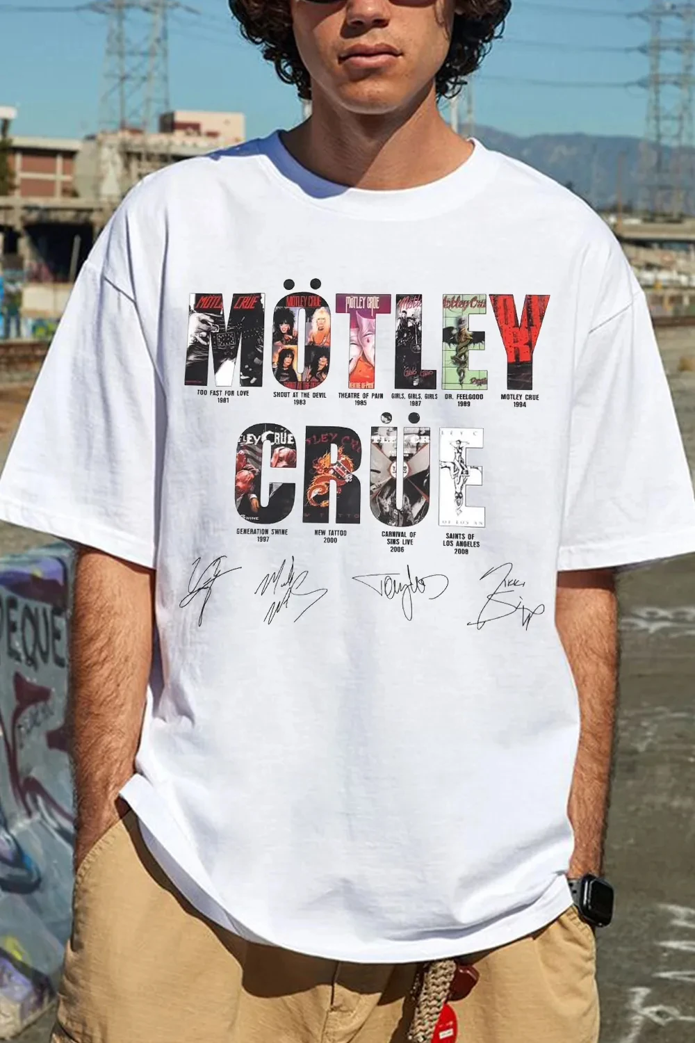 Hot Fashion 2026 Motley Crue Printed Cotton T-shirt Men's Summer Casual Top Short Sleeve Classic Male Women Tee Unisex