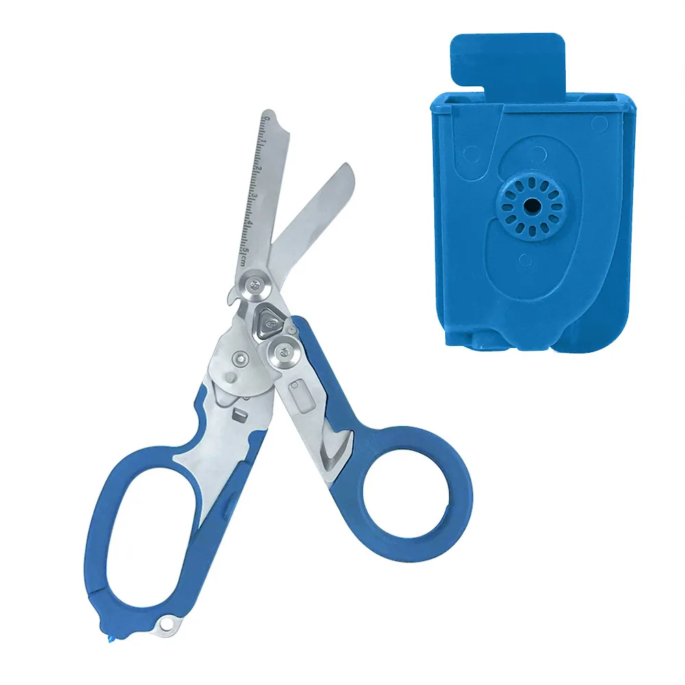 

Hot Selling Tactical Raptor Folding Scissors, Multifunction First Aid & Outdoor Survival Combination Emergency Gadget