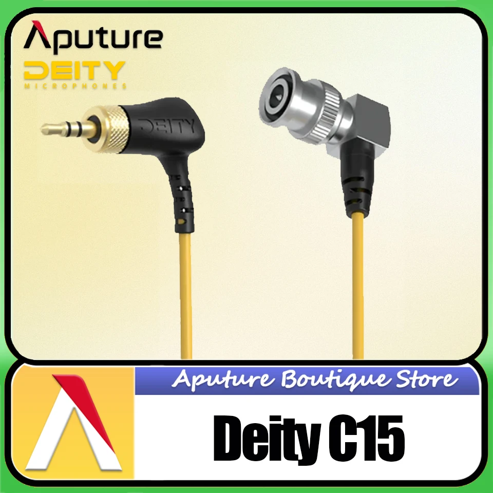 Aputure Deity C15  - Locking 3.5mm to BNC Timecode Cable for TC-1 Timecode Box