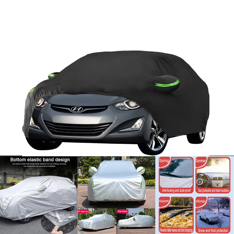 

Car Covers Custom Fit For Hyundai Elantr 1995 2024 Waterproof All Weather for Automobiles Rain Snow Sun Protector Indoor Outdoor