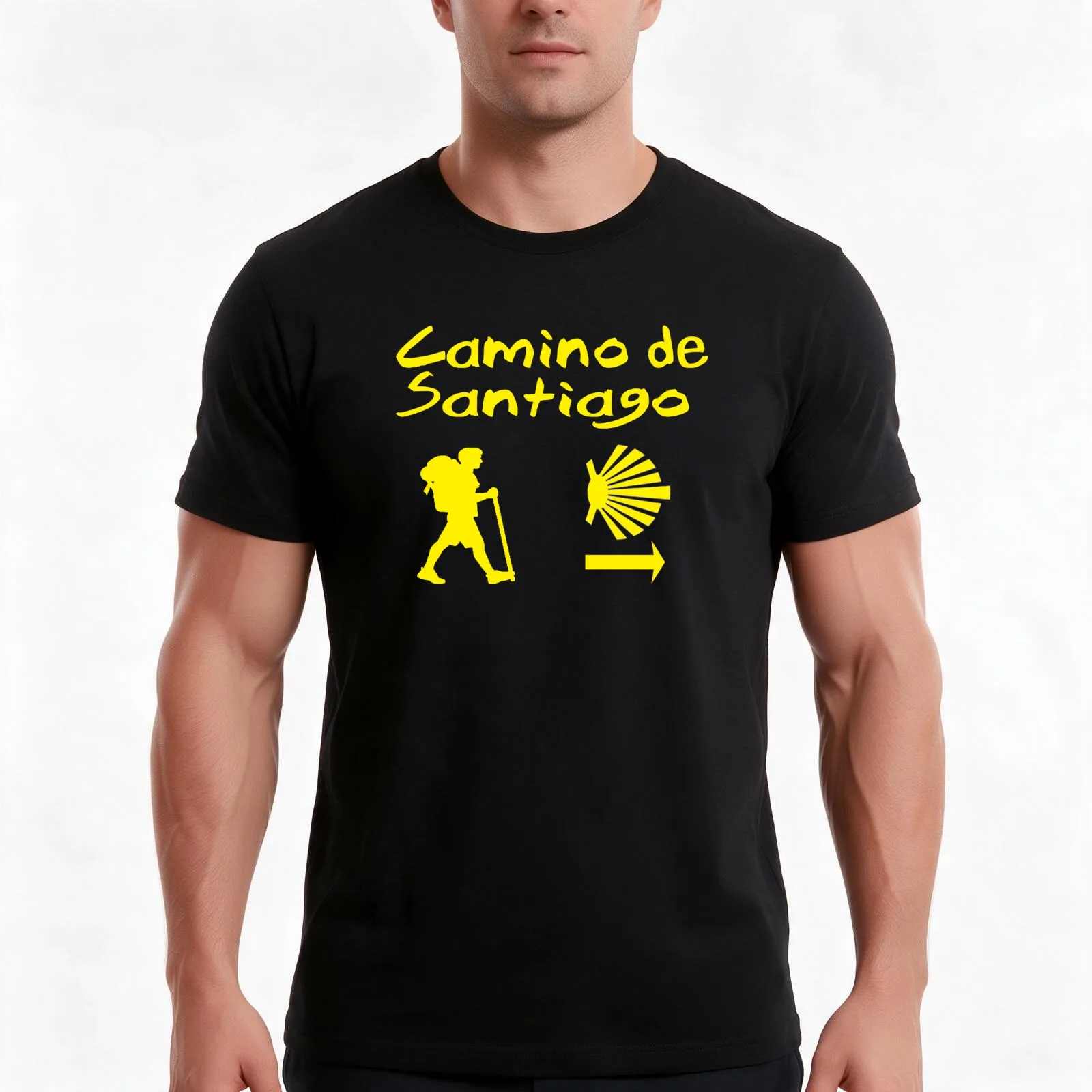 Camino de Santiago Compostela Spain T-Shirt Summer Casual Cotton Tee Oversized Streetwear Tops Vintage Graphic Print