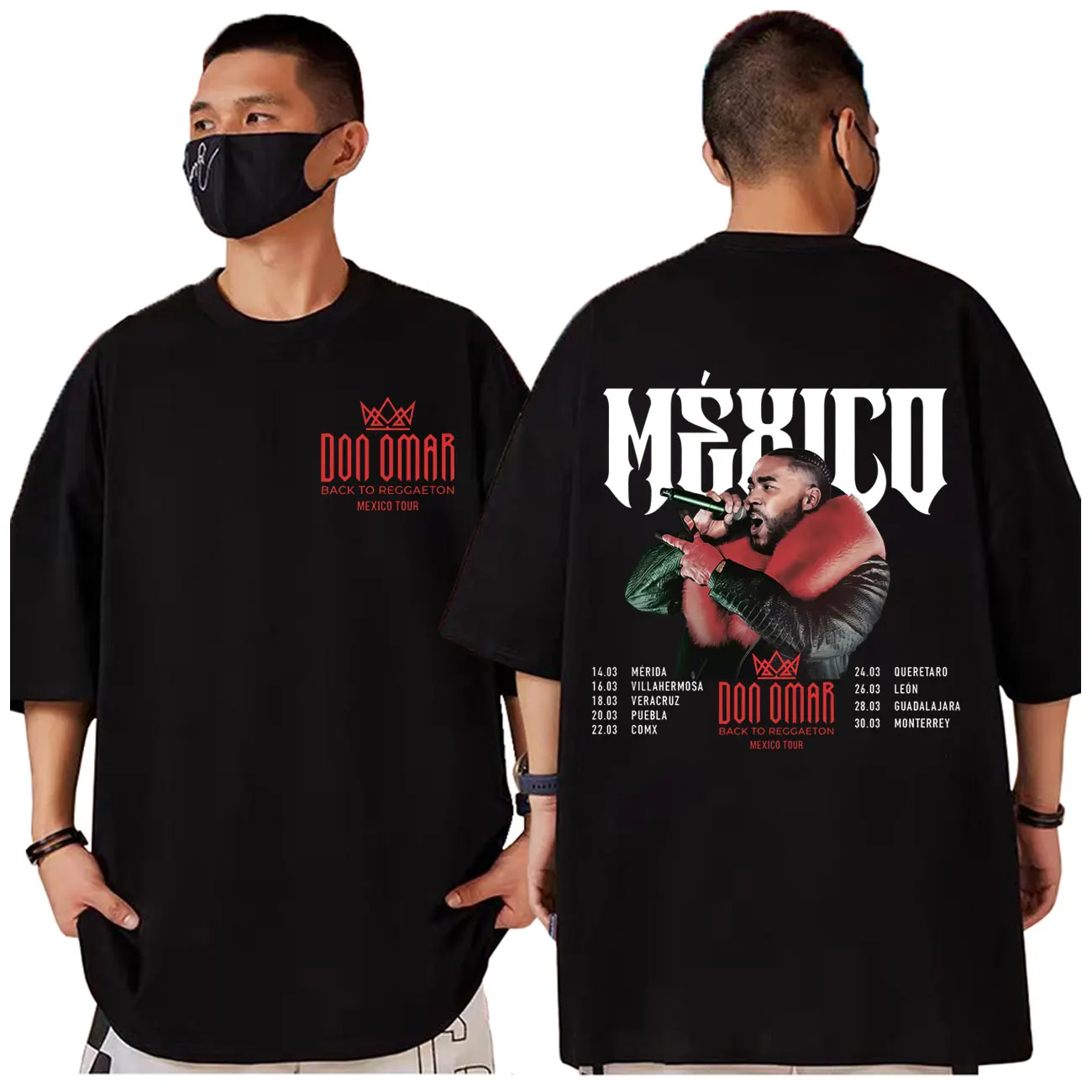 

Rapper Don Omar Tour 2025 Graphic T Shirts Men Women Hip Hop Fashion Short Sleeve T-shirt Summer Casual Loose Cotton T-shirts