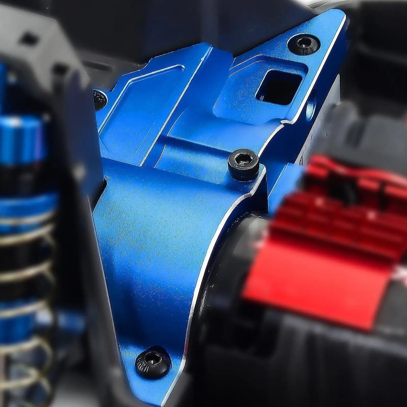 

RC Car Aluminum Motor Base Quick Install Mounting Bracket Durable Alloy Replacement for TRA