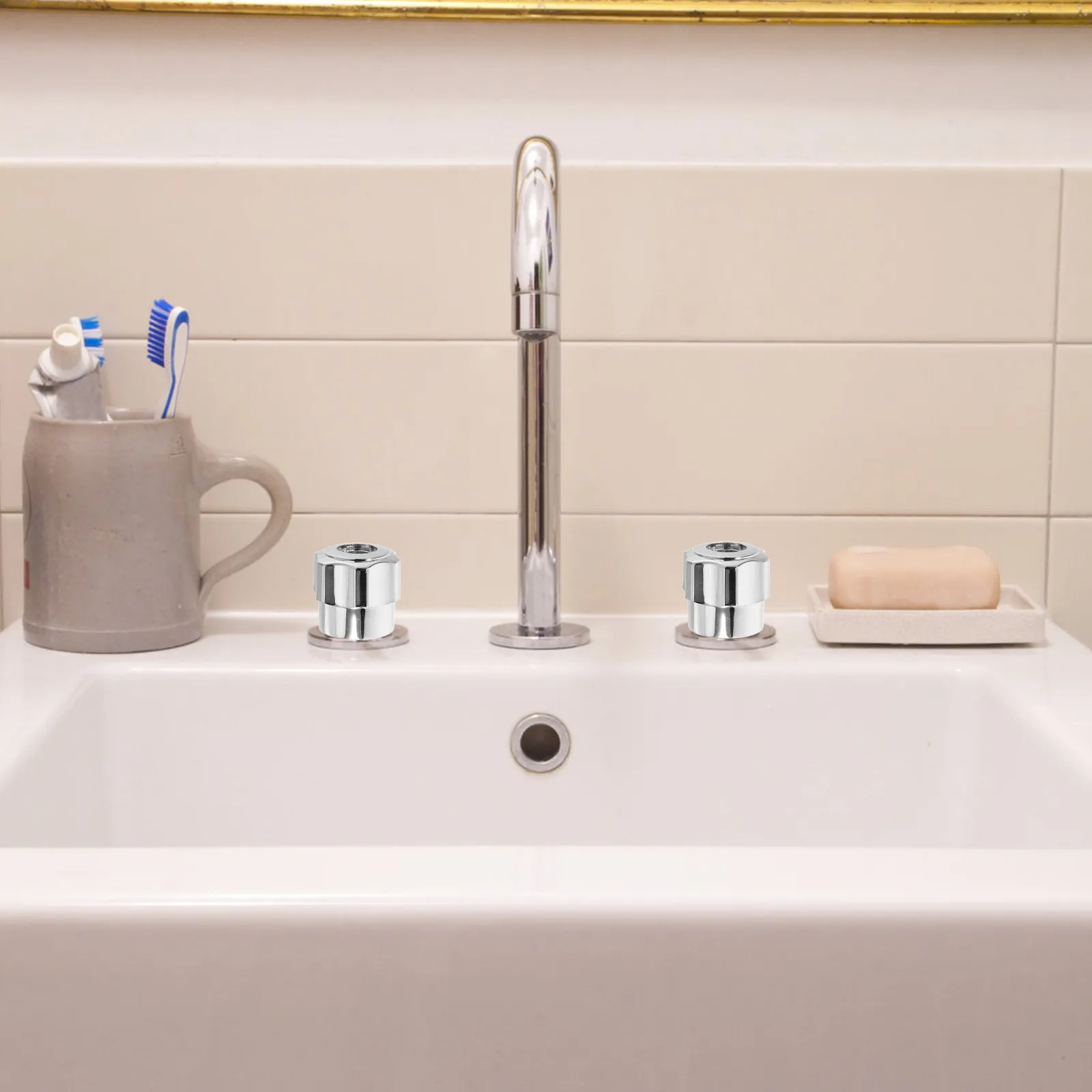 

Набор из 6 сменных ручек для смесителя из алюминиевого сплава, колесики-ручки для ванны, ручки для горячего и холодного водоснабжения, для кухни, ванной, душа