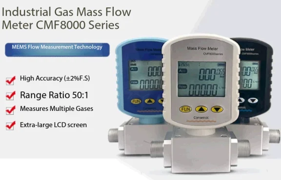 CMF8008 Portable Gas Mass Flow Meter gas flow meter (Air, Oxygen, Argon, Nitroge