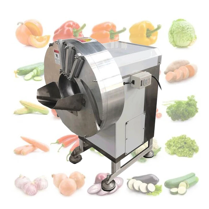 Commercial Vegetable Processor Slice Shred Ginger Bamboo Shoot Potato Carrot Radish Cucumber Vegetable Cutter Machine