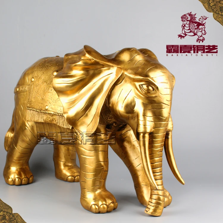 40CM large efficacious Talisman home Bless family safety Thailand India Auspicious God elephant statue