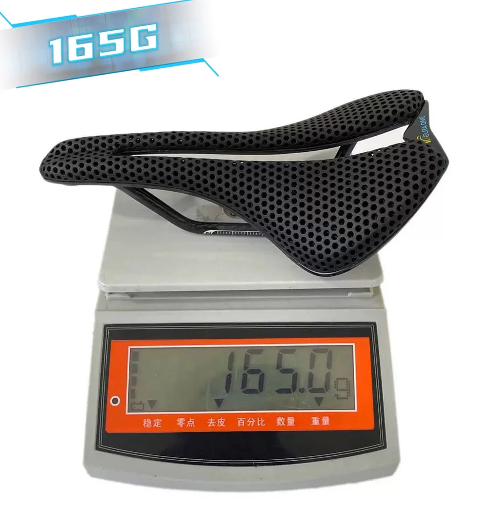 ELITAONE 3D-gedruckter Fahrradsattel aus Vollcarbon, ultraleichtes Fahrradsitzkissen für Rennräder und Mountainbikes, MTB-Sitz – Detail 15
