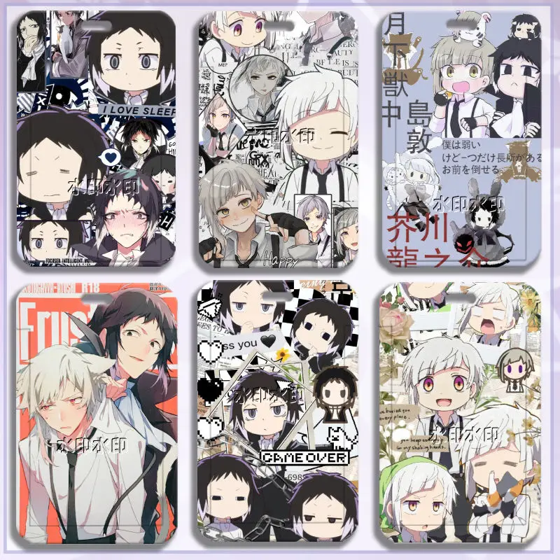 ناكاجيما أتسوشي حامل بطاقة أنيمي الائتمان معرف البنك حافلة بطاقة عرض الصور حامل واقية مكتب اللوازم المدرسية