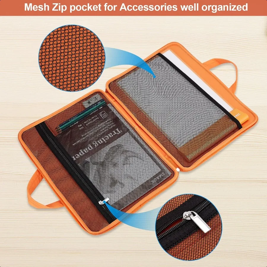 IMAGE A4 Protective Case with Pockets Carrying Bag for Travel Storage Cover Compatible with A4 Tracing LED Light Pad Coloring B