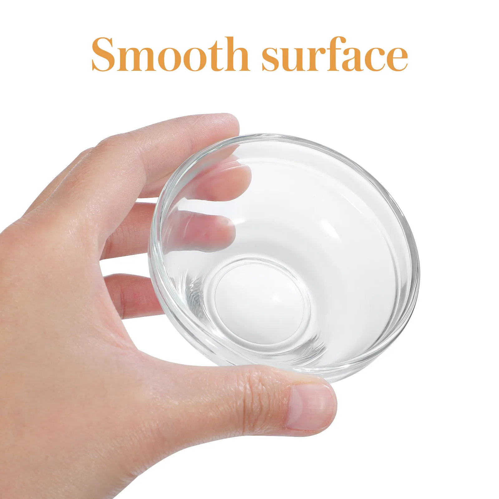 10Pcs Transparent Glass Bowl Essential Oil Mixing Bowls DIY Facial Mask Bowls Beauty Salon Storage Tools DIY Stirring Bowl