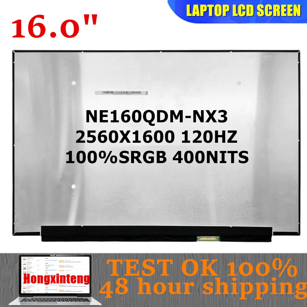 

NE160QDM-NX3 NE160QDM NX3 Original NEW 16.0"INCH 2.5K 120HZ 100&SRGB 2560X1600 40PINS 16:10 Laptop LCD Screen Panel Display
