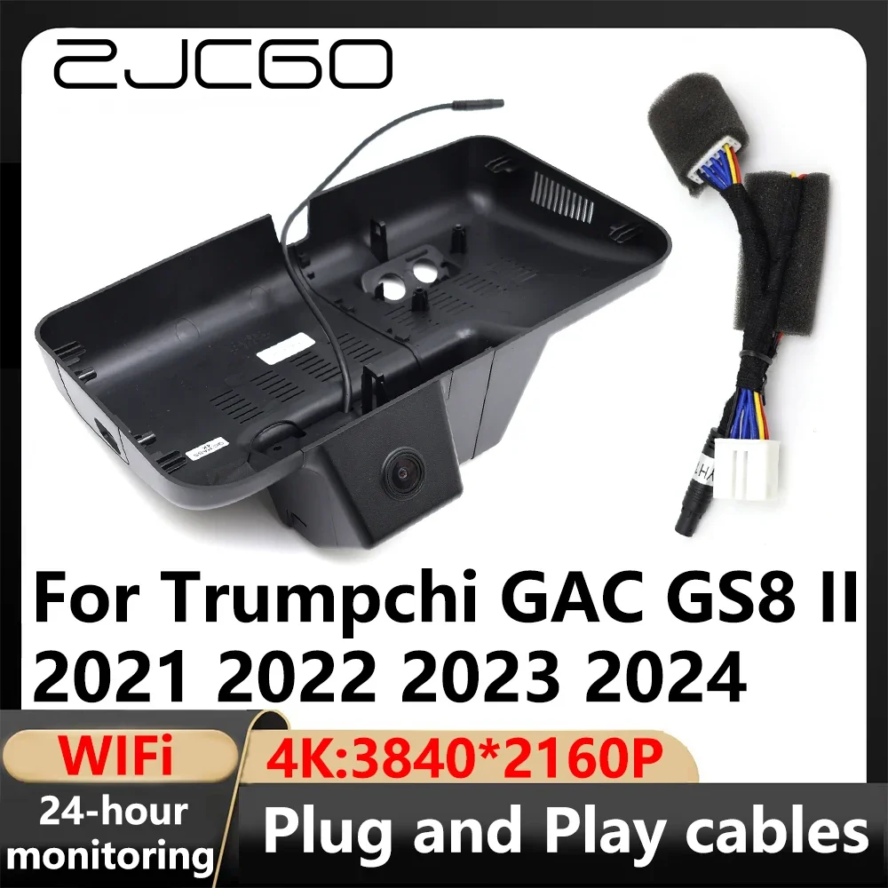 ZJCGO 4K wifi 3840*2160 DVR Számítódik Bütyök camer videó diktafon számára trumpchi GAC GS8 II 2021 2022 2023 2024