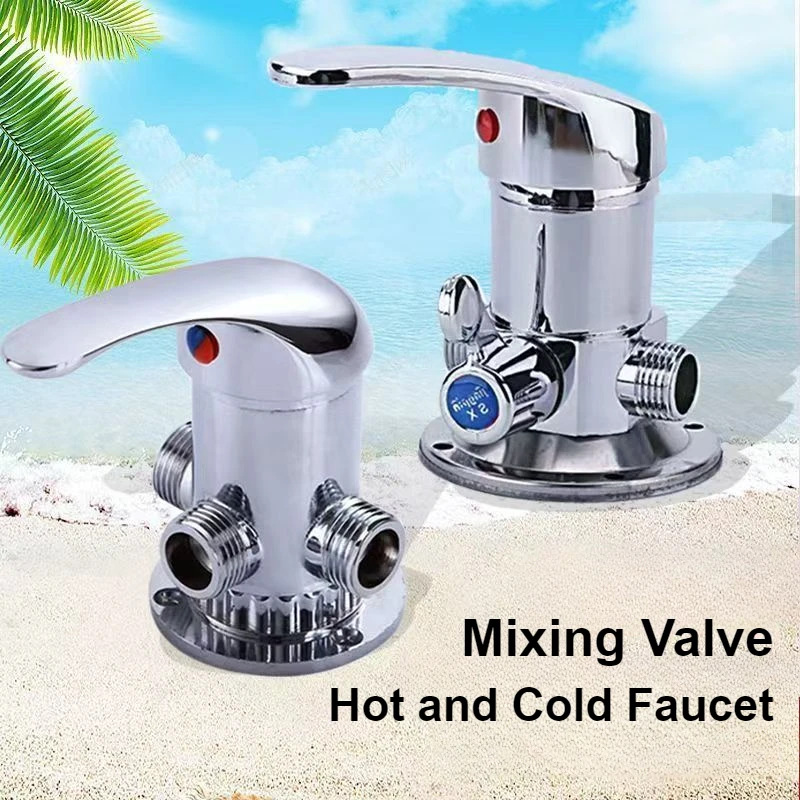 

Wall Mounted Mixing Valve Household Open-mounted Shower Faucet Mixing Tap Bathroom Water Heater Old Switching Valve