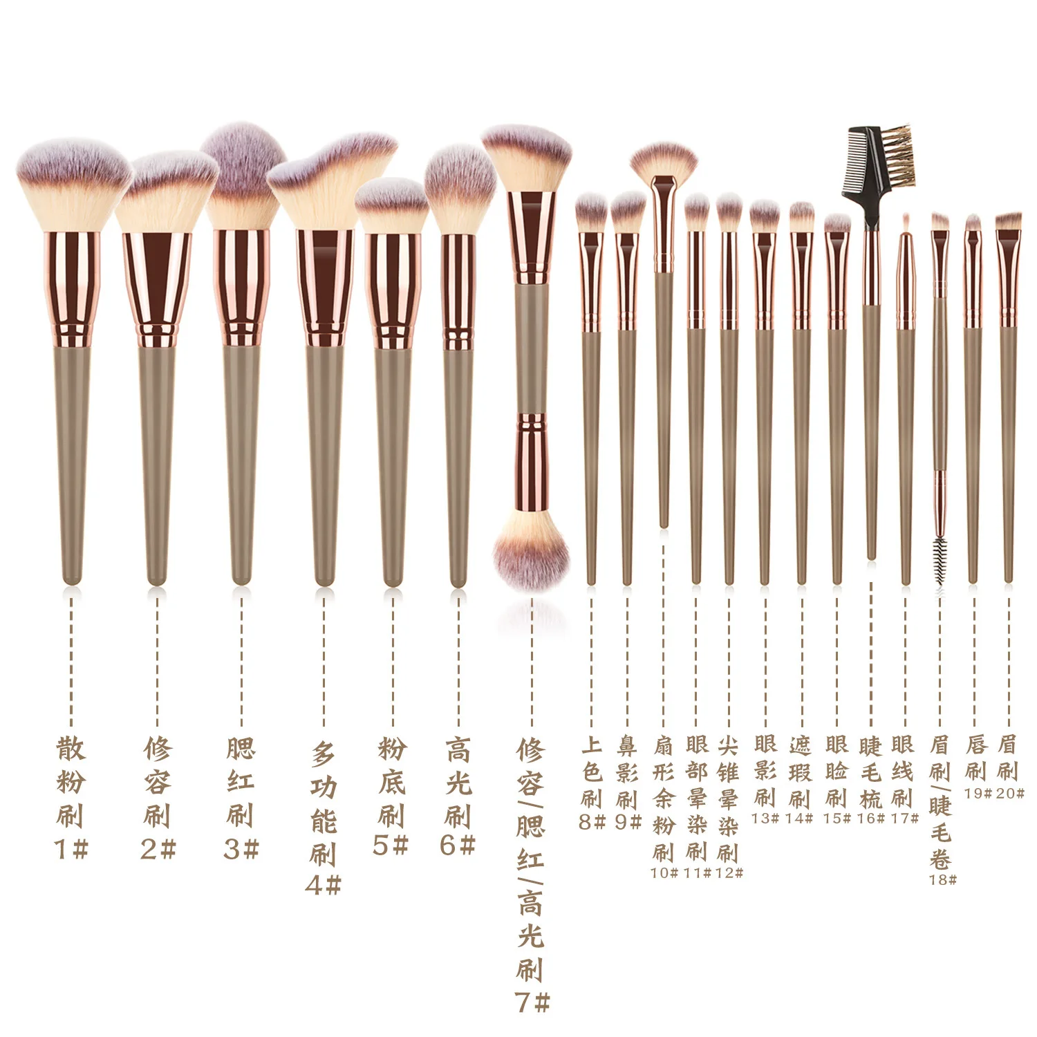 1Pcs Professional Makeup Brushes Fluffy Soft Powder Eye Shadow Eyelash Blush Highlight Blending Cosmetics Beauty Tools Hot