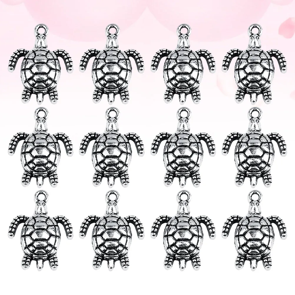 

30Pcs Alloy Vintage Sea Turtle Pendants Mini Animal Charms DIY Jewelry Accessories Earrings Bracelets Necklaces Gift Making