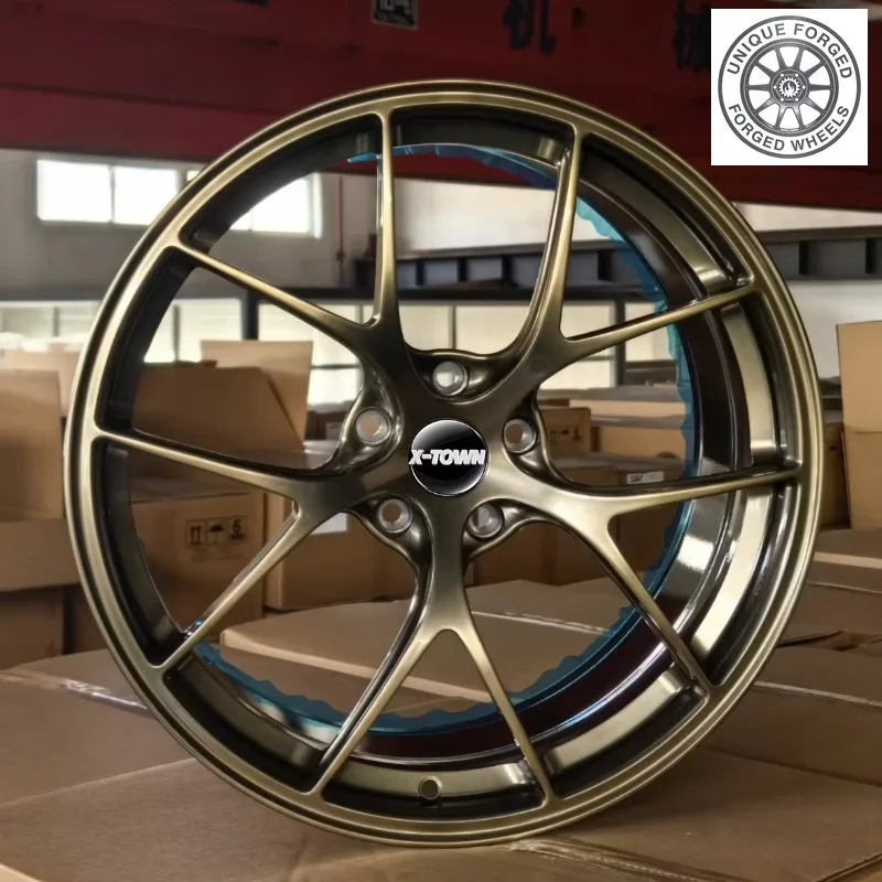 26 Style 5x112 5x120 Alloy Wheel 17 18 19 20 21 22 24 Inch Deep Concave 5x114.3 5x130 5x112 5x120 Bronze Custom Forged Wheels Fo