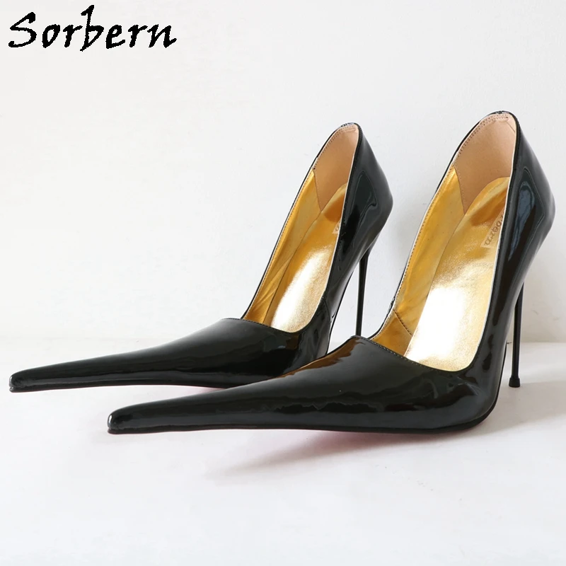 

Sorbern 14cm Stilettos High Heel Pump Shoes Italy Style Pointed Toe Women Shoes Pumps Slip On Party Heels Unisex Fetish Custom