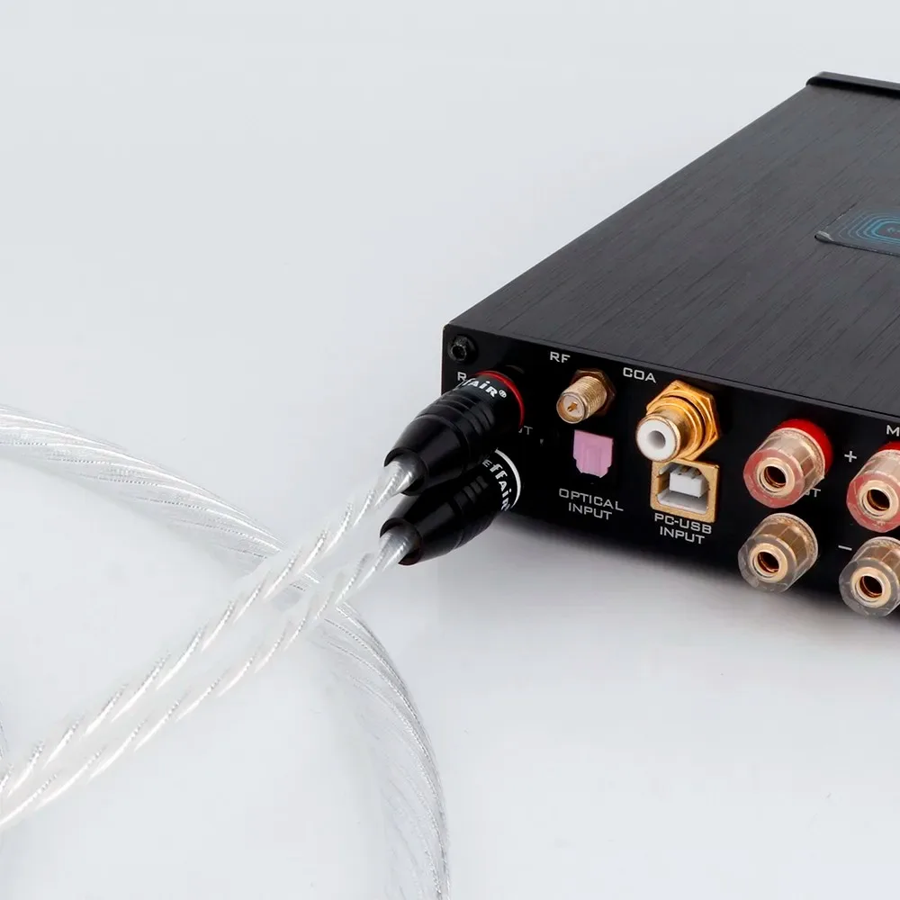 ハイエンド高忠実度フィーバーオーディオ RCA 信号ケーブルデュアルロータススターリングシルバーオーディオケーブル CD アンプチューブケーブル