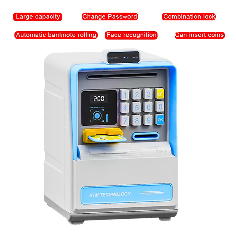 

Electronic Money Saving Box for Girls, Piggy Bank for Kids 10 11 12 13 14 15 Years Old, Money Bank Toys for Boys Ideas Gift