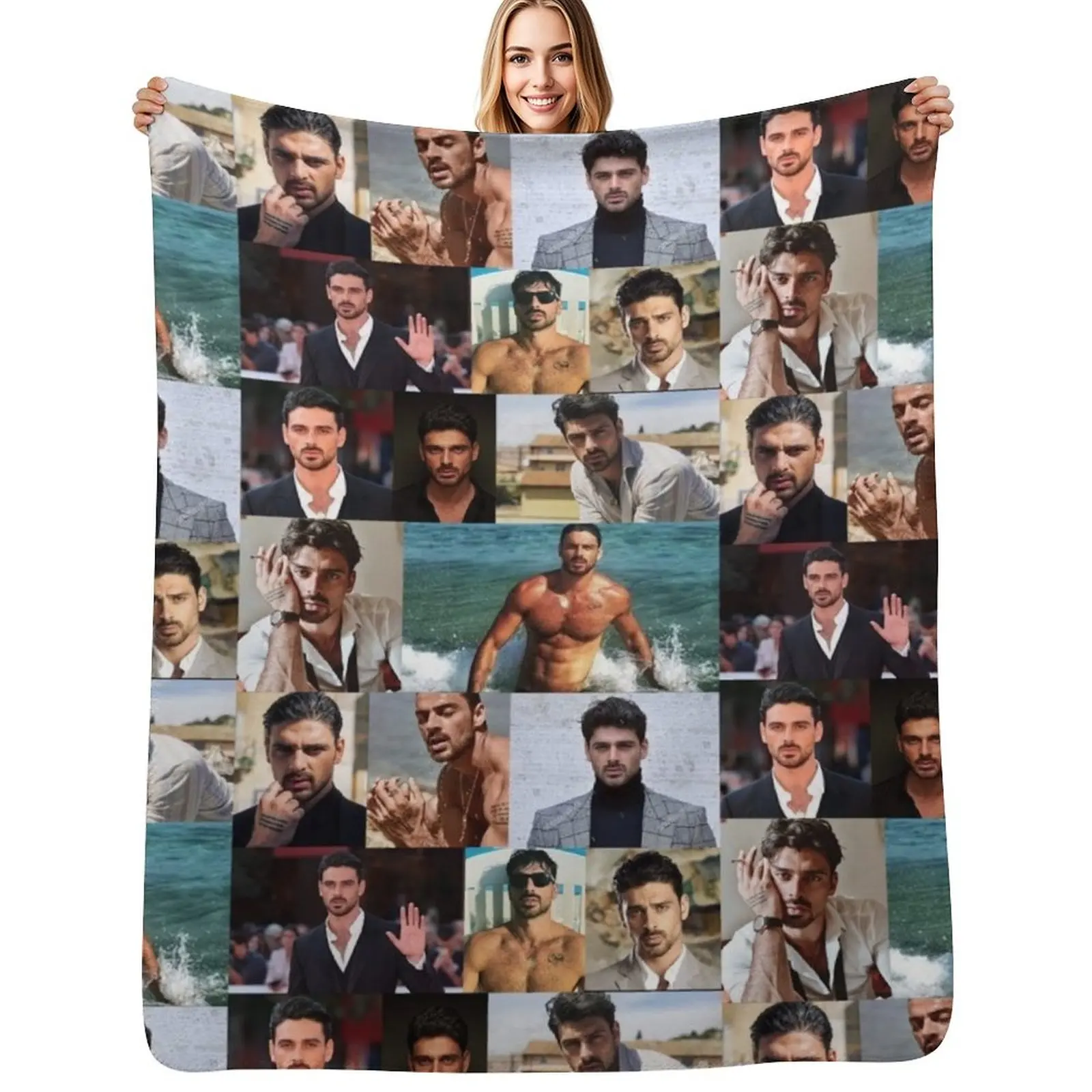 Massimo Michele morrone Throw Blanket Durable Warm Blanket for Daily Home Use